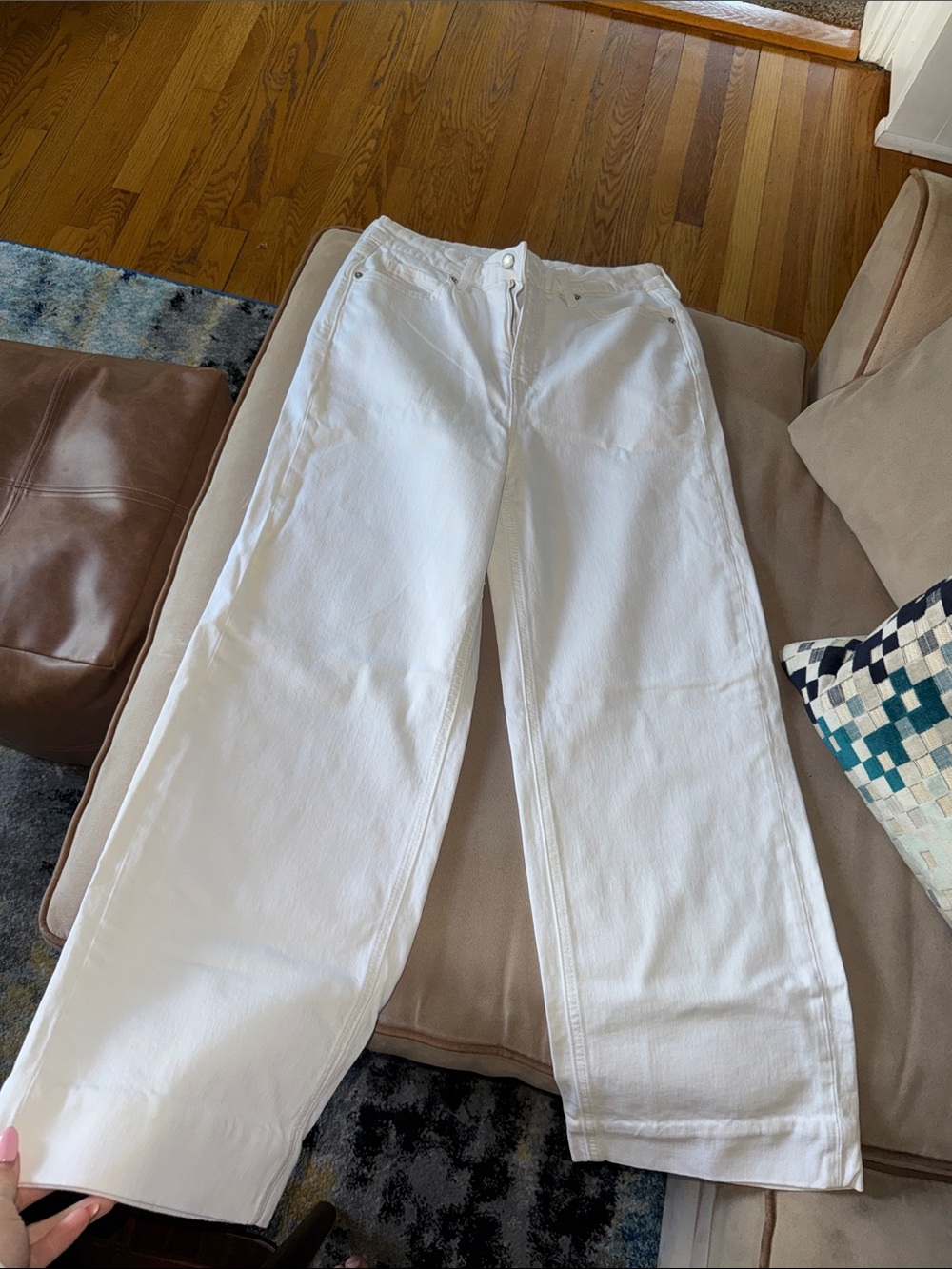 Old Navy White Wide-Leg Jeans for Women